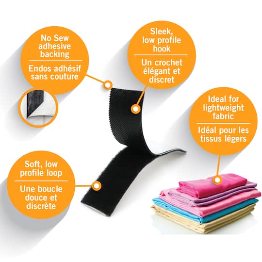 VELCRO® Brand Sleek & Thin™ Stick On Fastener Roll